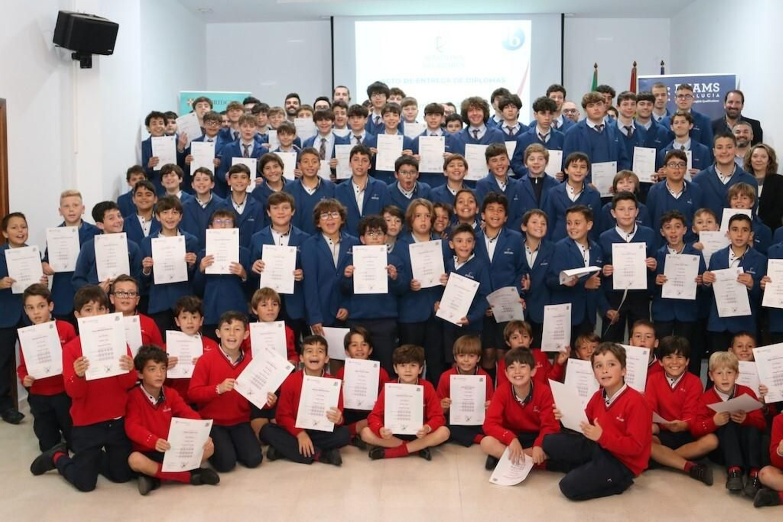 Alumnado que ha recibido su certificado de haber superado las pruebas, desde el nivel Starters hasta el nivel C2