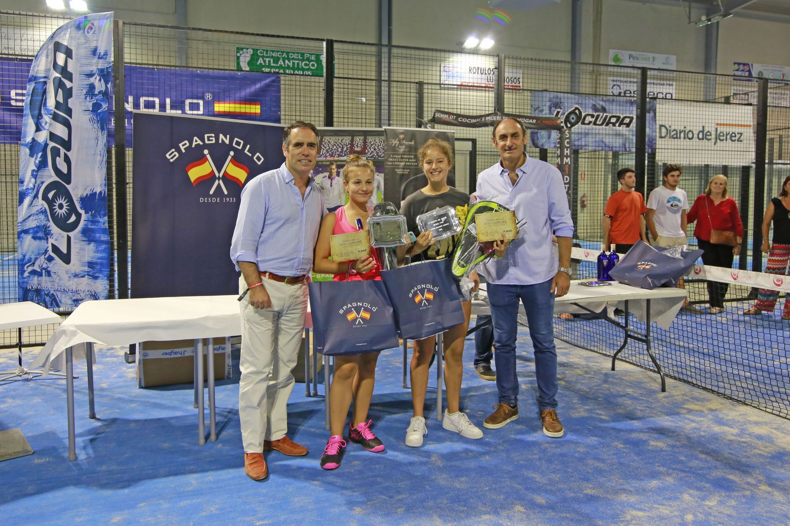 Entrega de premios de la IV Diario de Jerez Pádel Cup