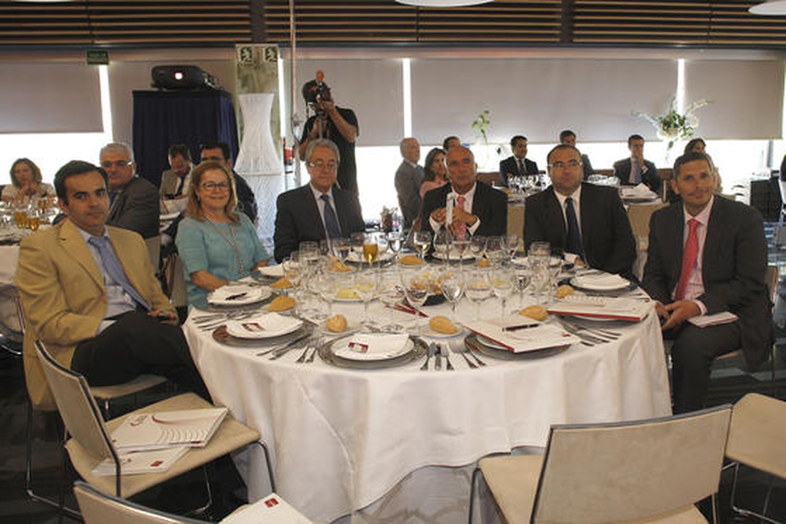 Manuel Carrillo Marín, Carmen Rodríguez Ares, Francisco Calero, José Ramón Sánchez, Rafael González Canto y Melchor Mateo.

Foto: Joaquín Pino
