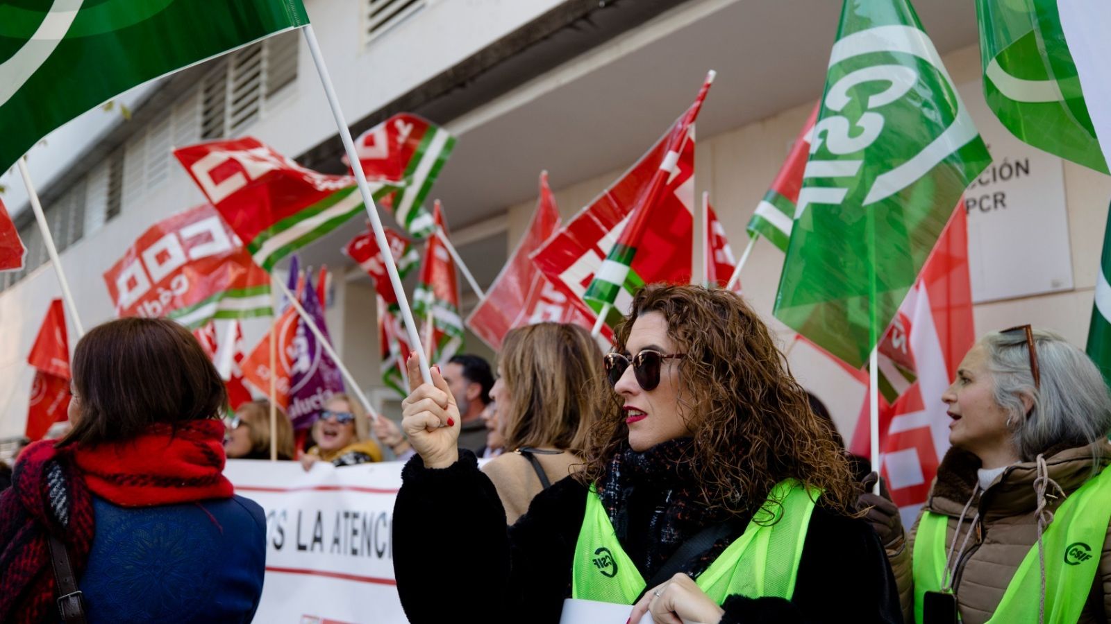 Otro momento de la concentración.