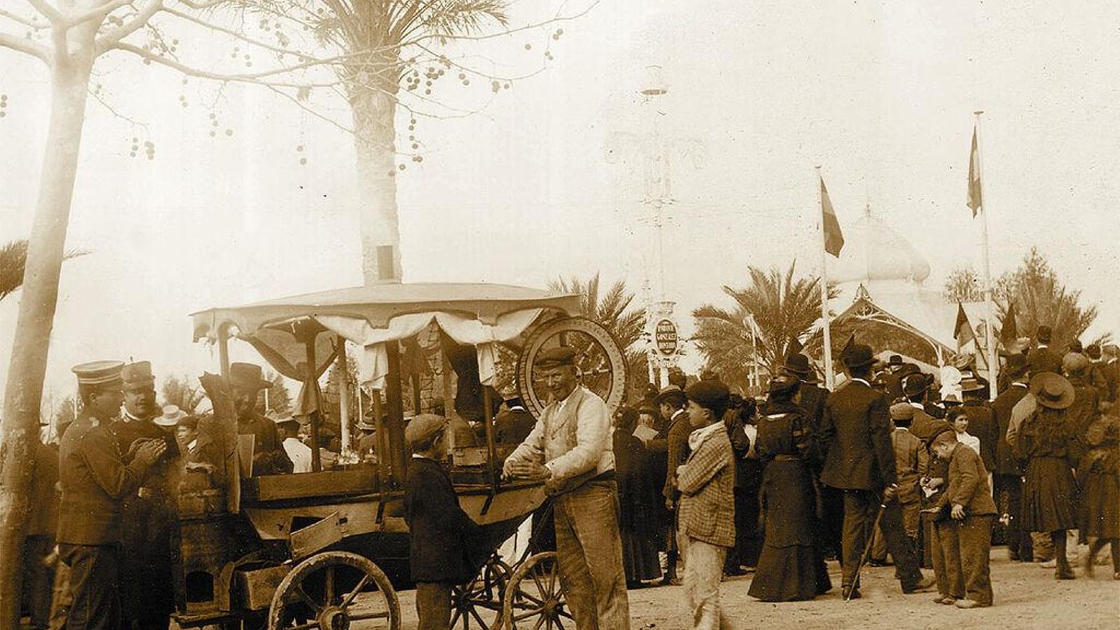 Antiguos puestos de la Feria de Jerez.