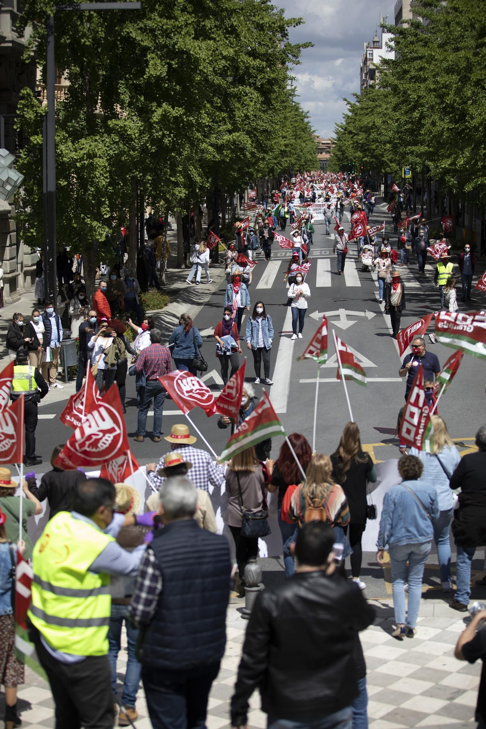 Fotos: Manifestación del 1º de Mayo en Granada