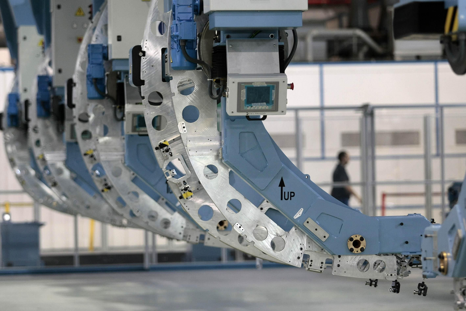 El interior de la planta de Airbus en El Puerto.