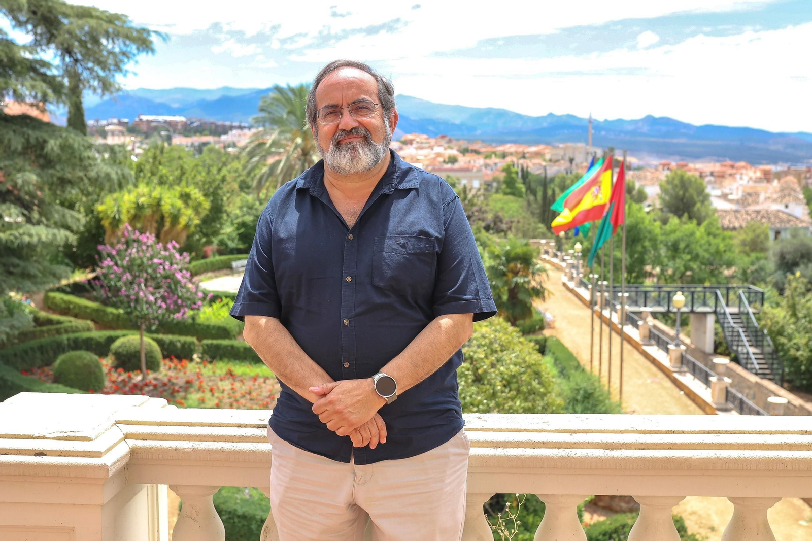 Ángel Ibarra, en el Palacete de Quinta Alegre.