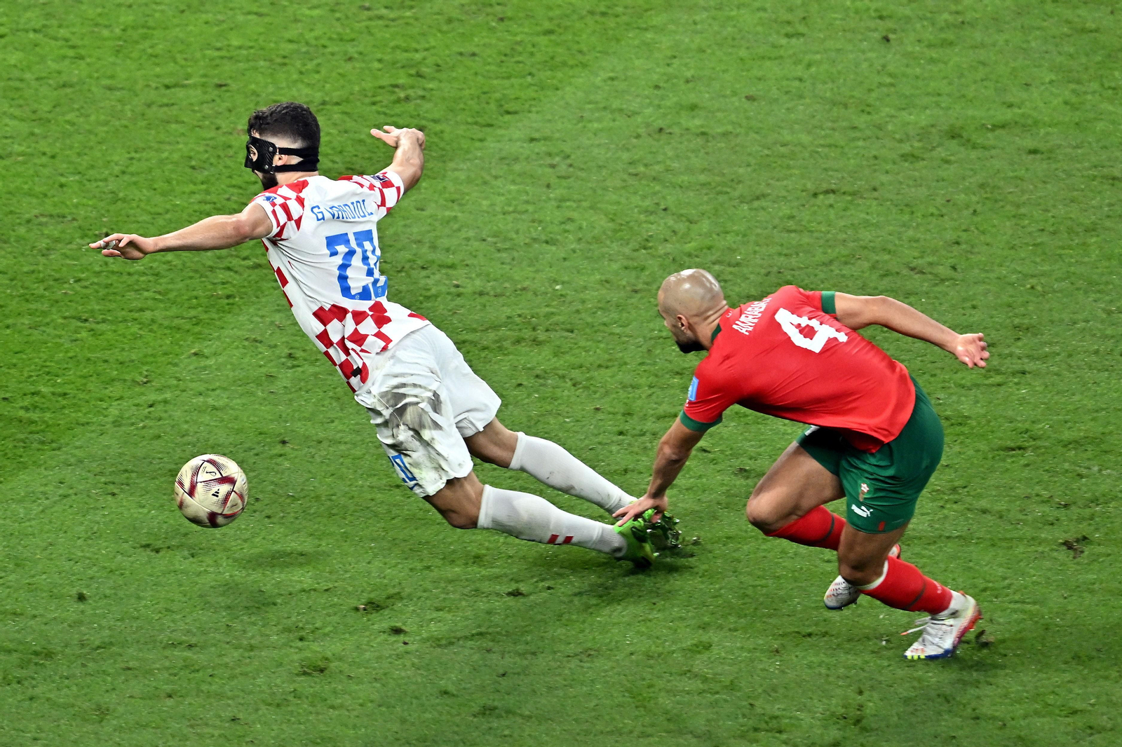 Las fotos del Croacia-Marruecos del Mundial de Qatar