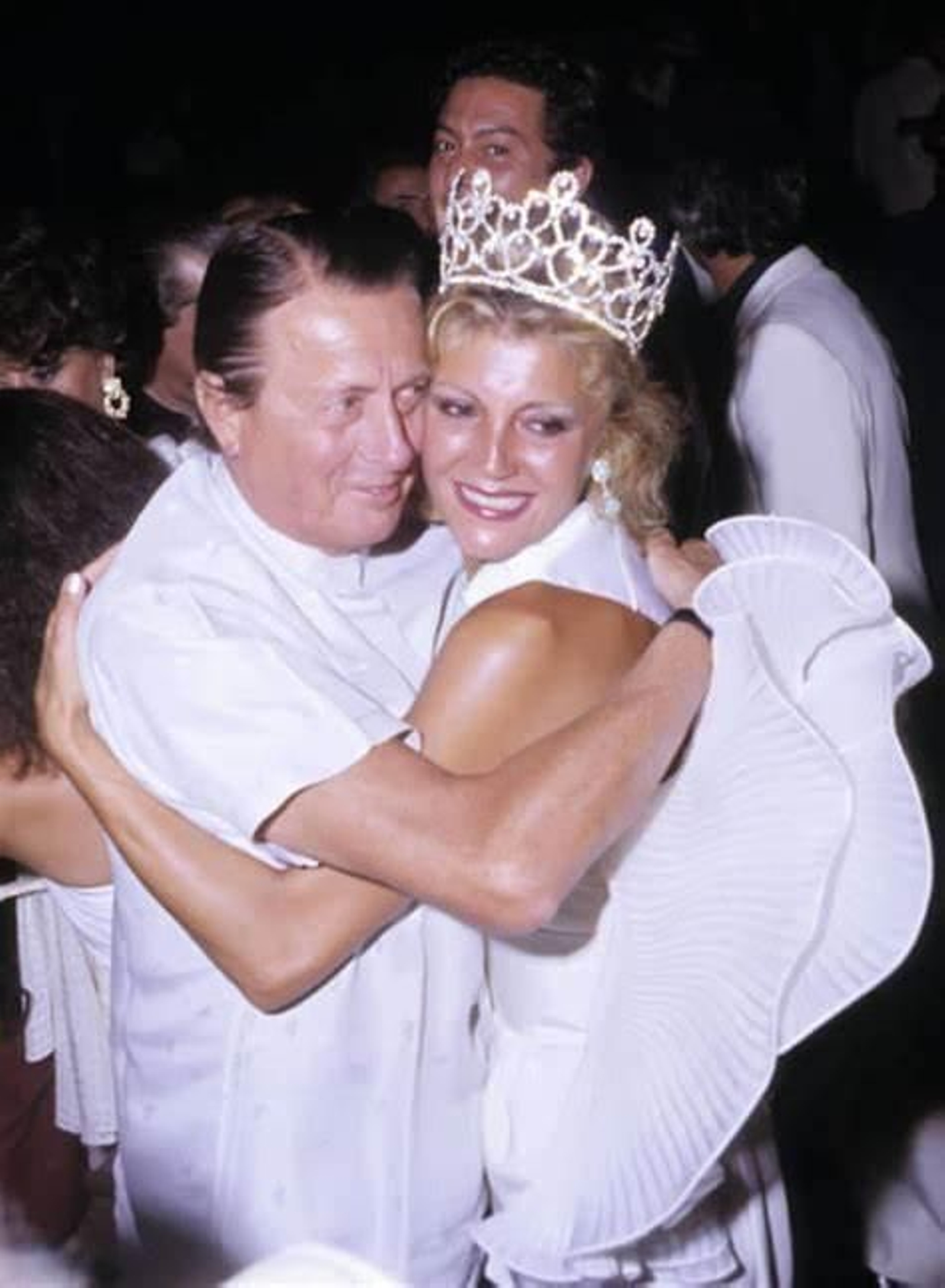 Tita y el barón Thyssen, tras ser coronada ella 'Lady España'.