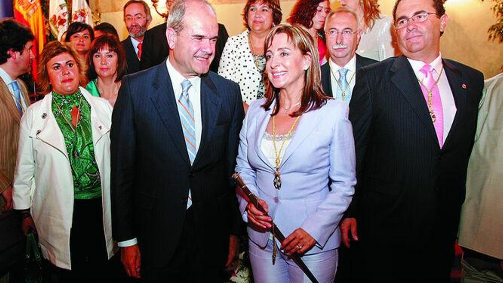 Pilar Sánchez, durante su toma de posesión como alcaldesa en 2007.