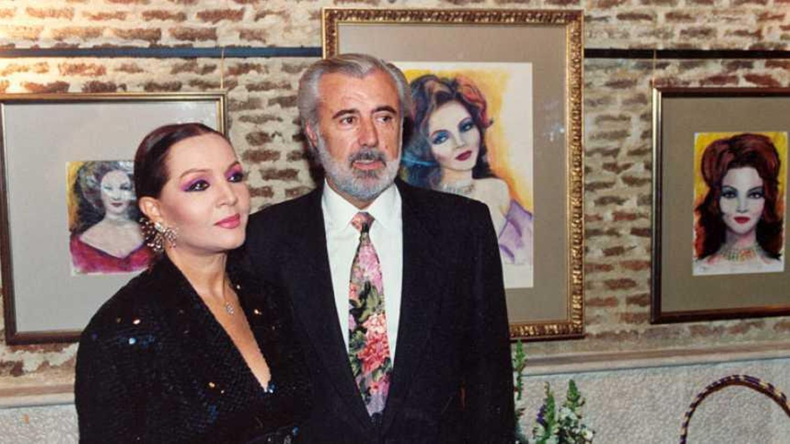 Sara Montiel y su penúltimo marido, y representante, Pepe Tous