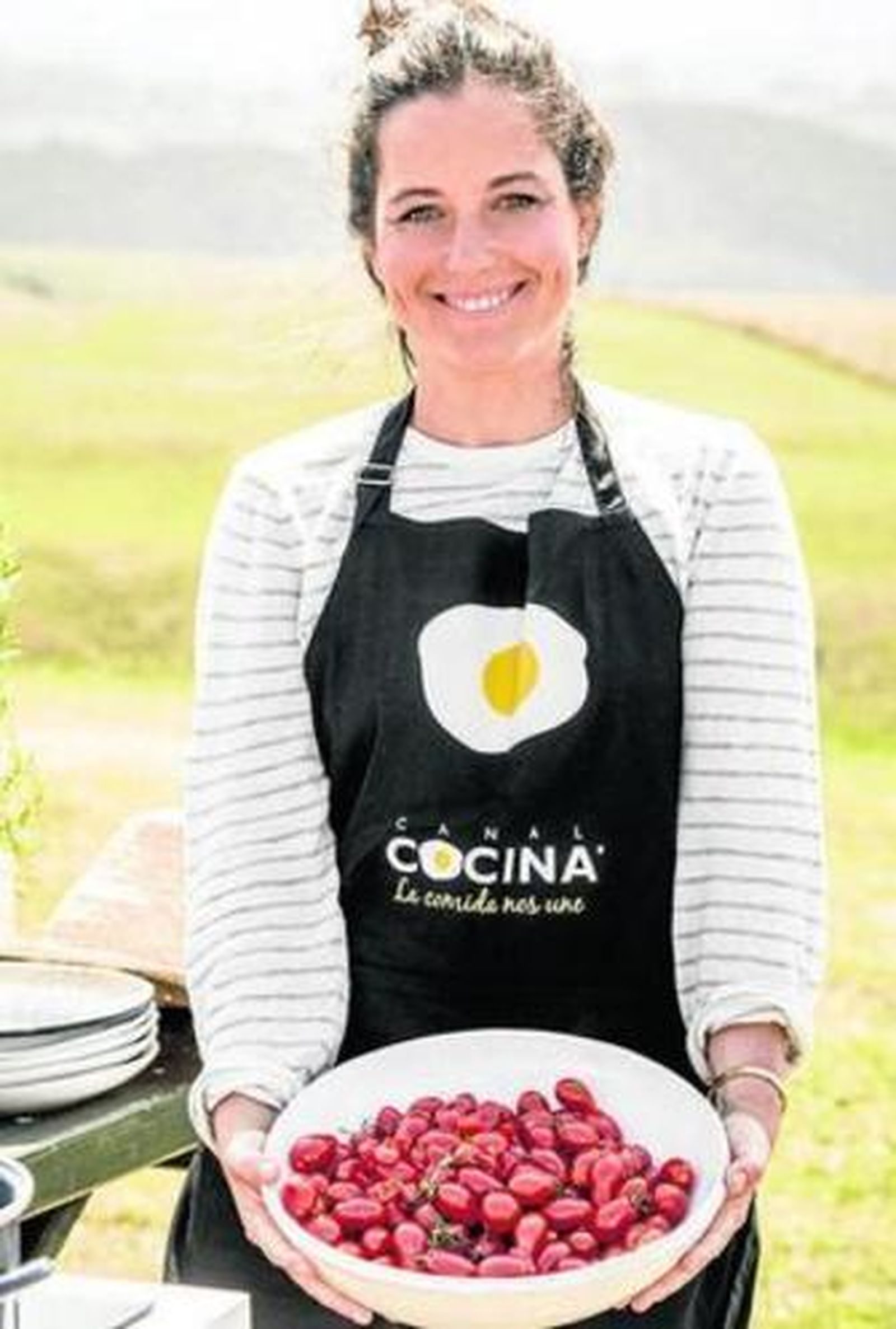 Federica, en una foto promocional de su nuevo programa de cocina.