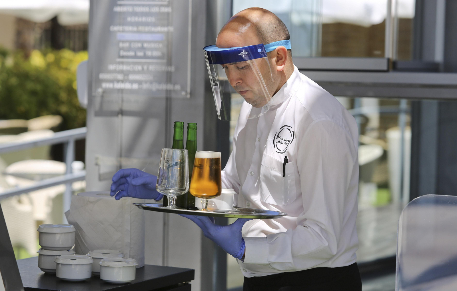 El Muelle Uno y el  Palmeral en el primer día de la fase 1.