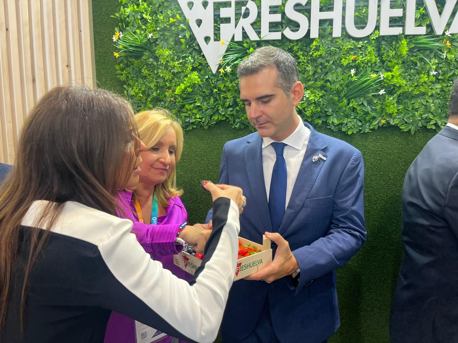 Imágenes de la participación de Huelva en la primera jornada de Fruit Attraction 2024