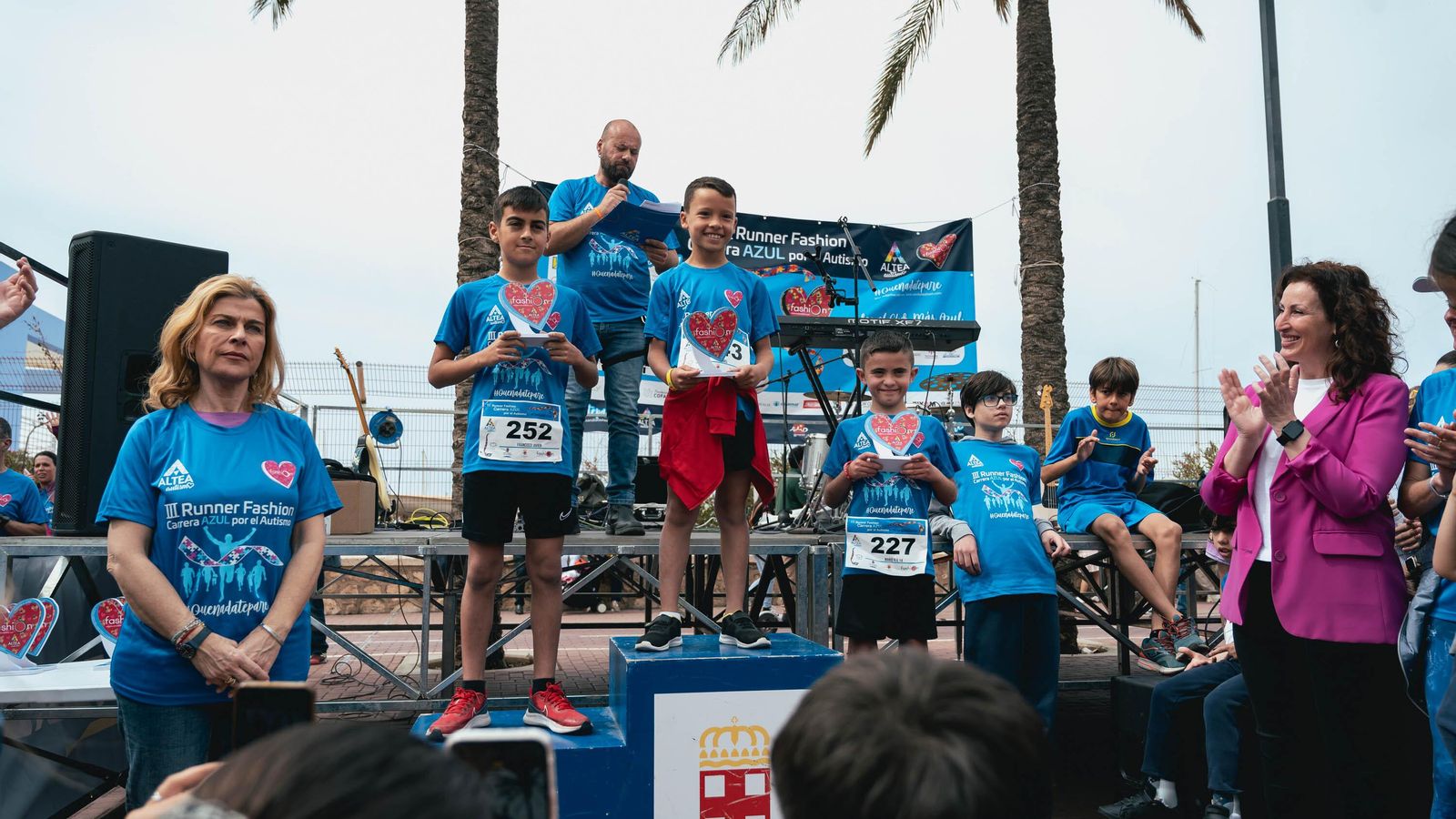 Los más pequeños también tuvieron su reconocimiento al término de la prueba.