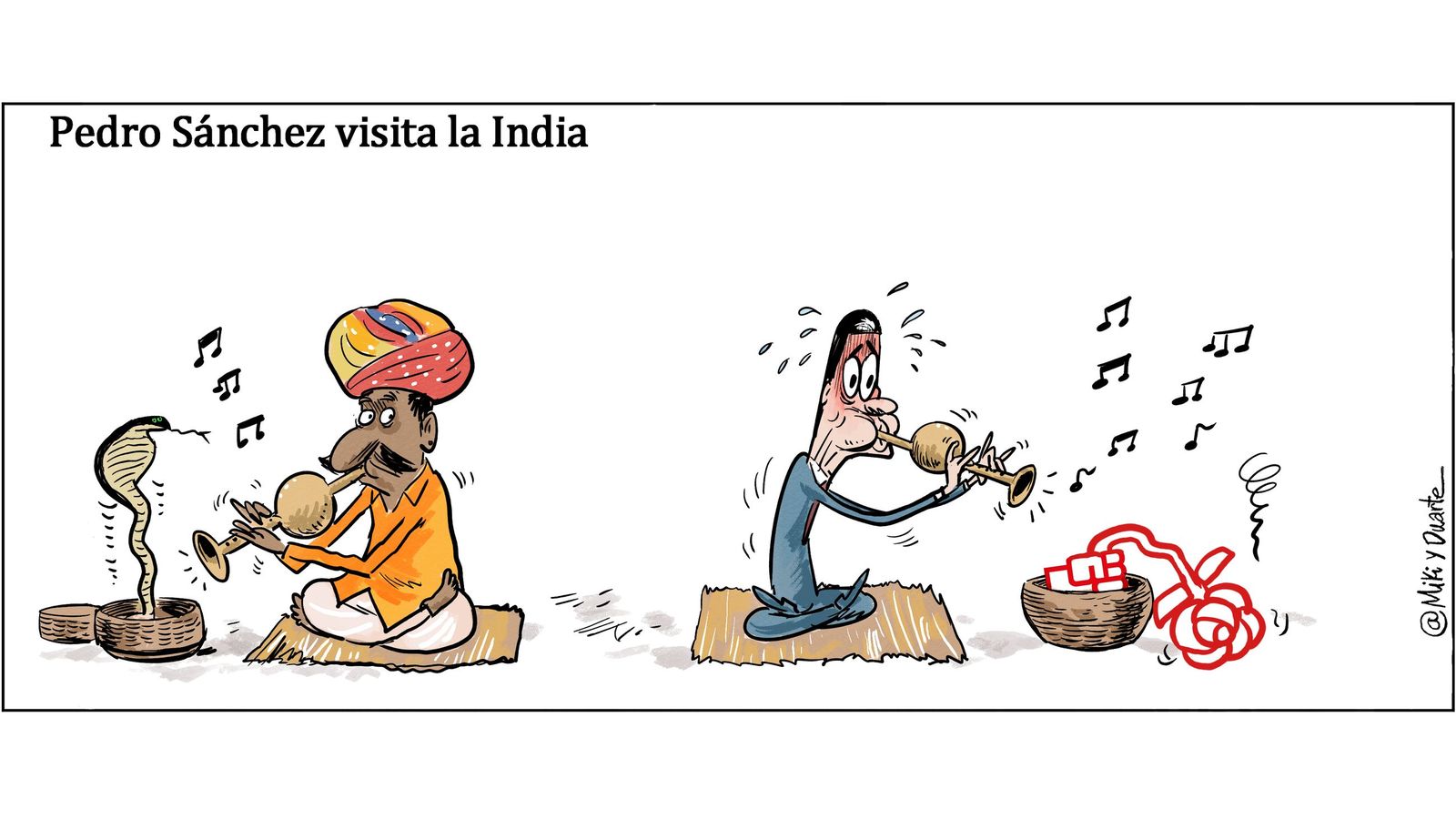 Sánchez en la India