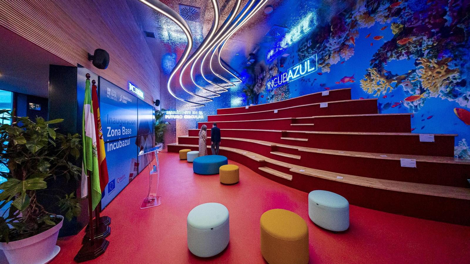 Las imágenes del interior de la Zona Base de Incubazul en Cádiz