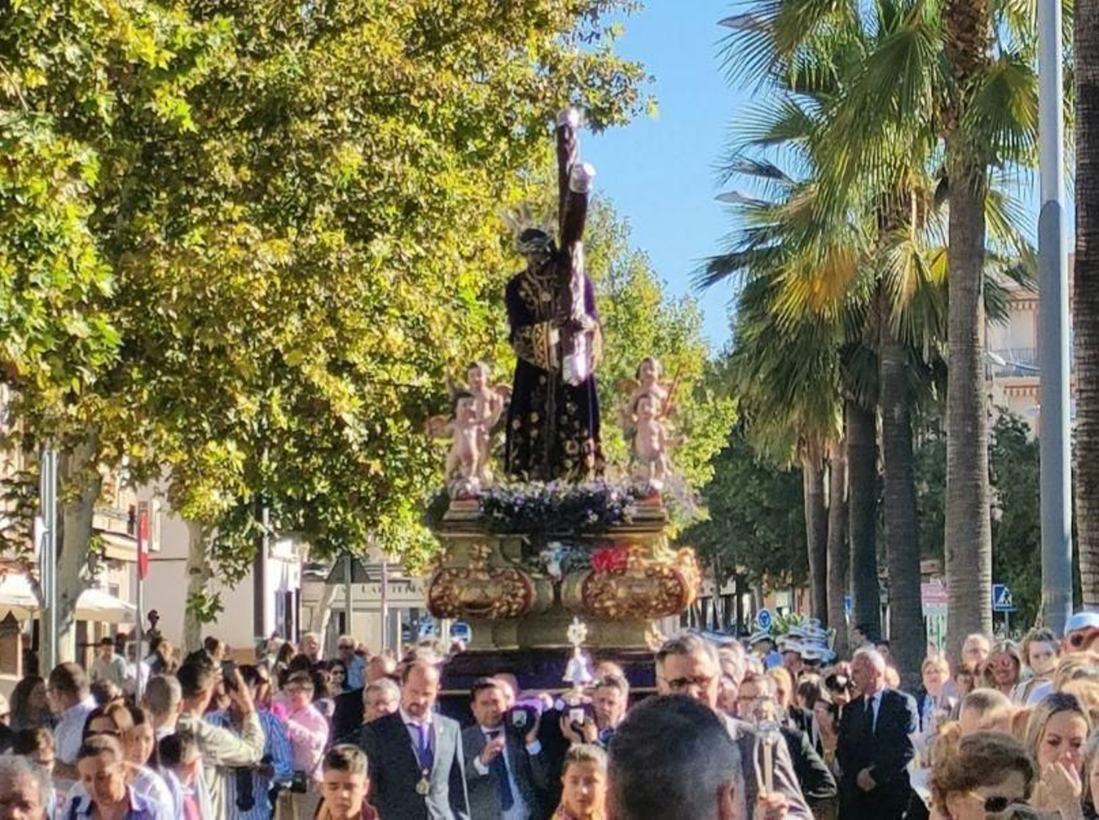 Nuestro Padre Jesús Nazareno, en la procesión extraordinaria de Puente Genil.