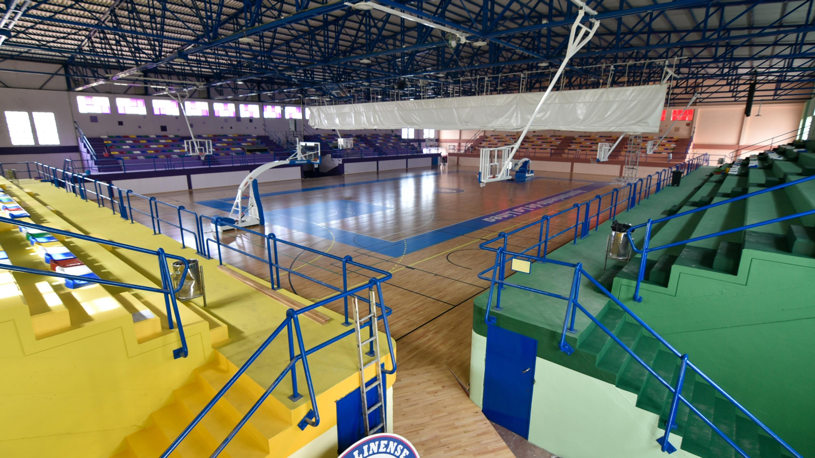 Las fotos de la obras en el Pabello Municipal de La Línea