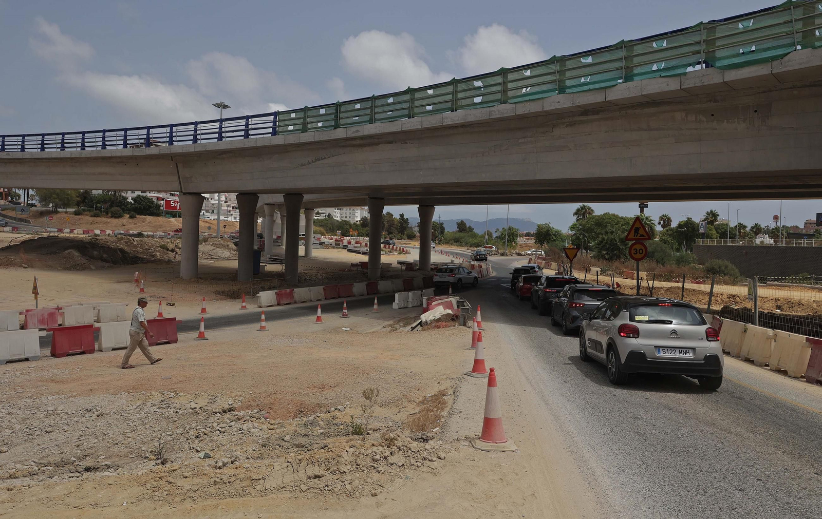 El nuevo viaducto de La Juliana, construido el pasado mes de julio.