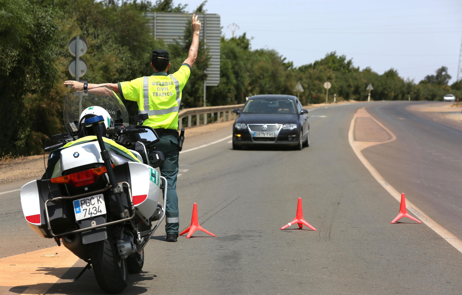 Las consecuencias del incendio en Mazagón