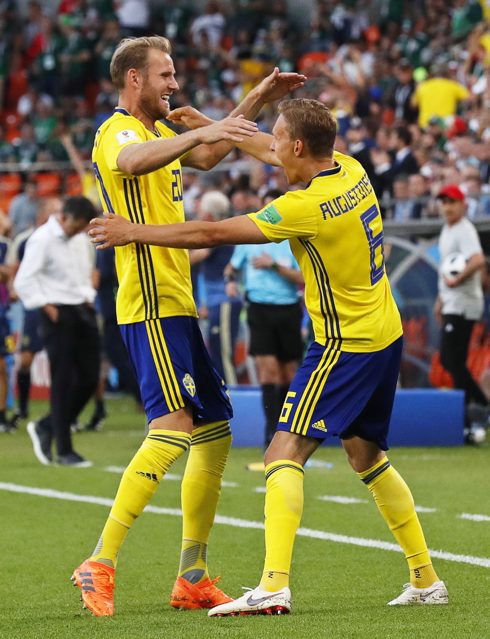 Las imágenes del México-Suecia