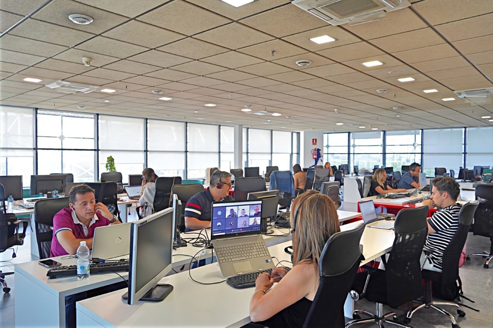 Imagen de las instalaciones de Soltel, en la isla de La Cartuja.