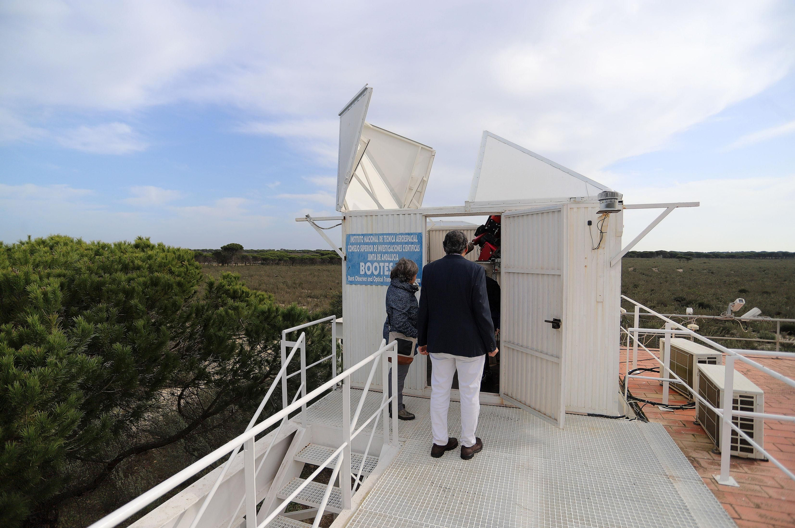 La red mundial de telescopios espaciales con sede en Huelva, en imágenes