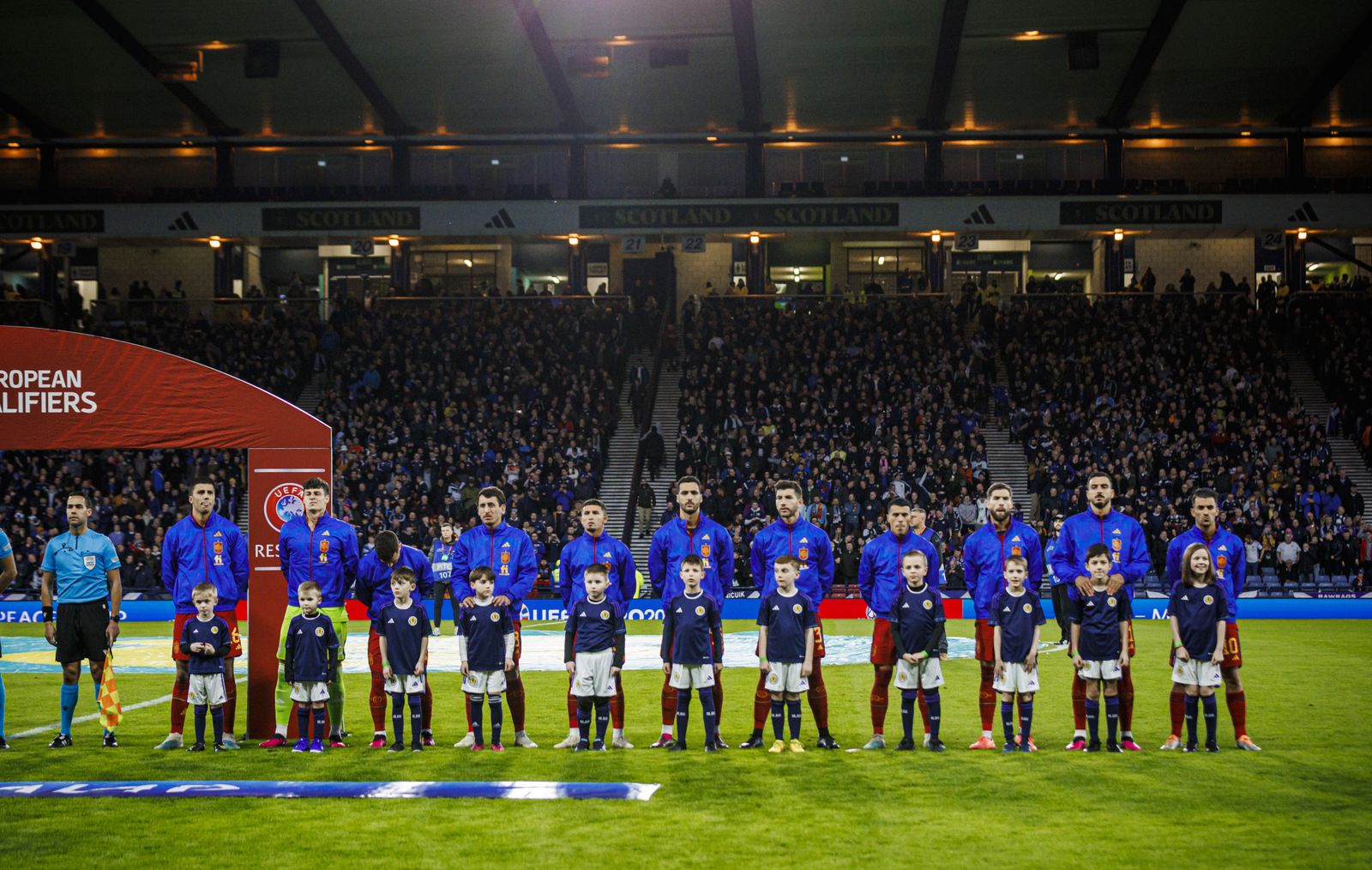 Las fotos del Escocia - España