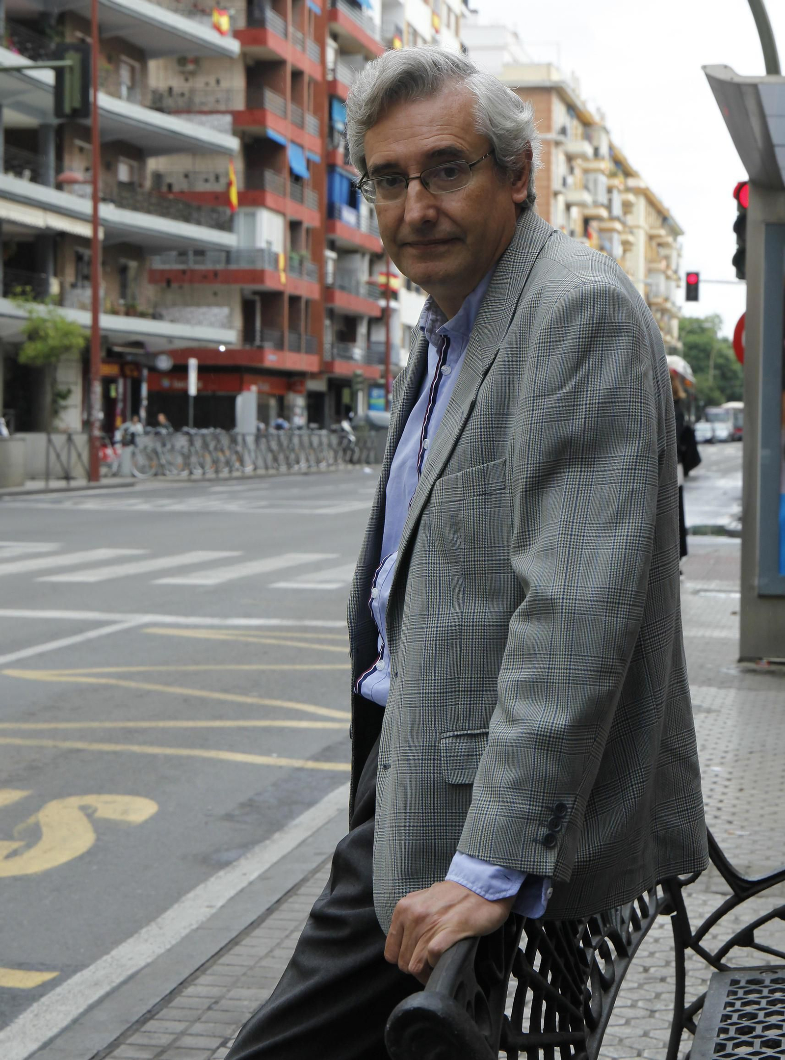 José Julio Cabanillas, en Virgen de Luján, durante un momento de la entrevista.