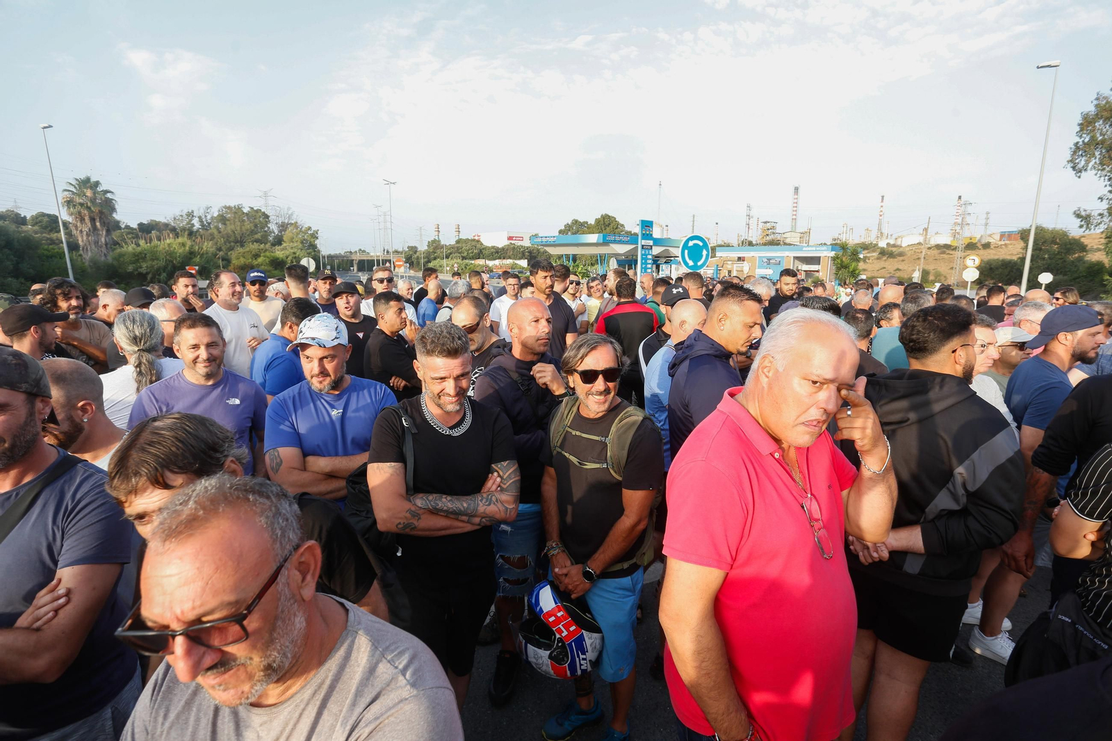 Las protestas por la huelga del metal este martes en el Campo de Gibraltar, en imágenes