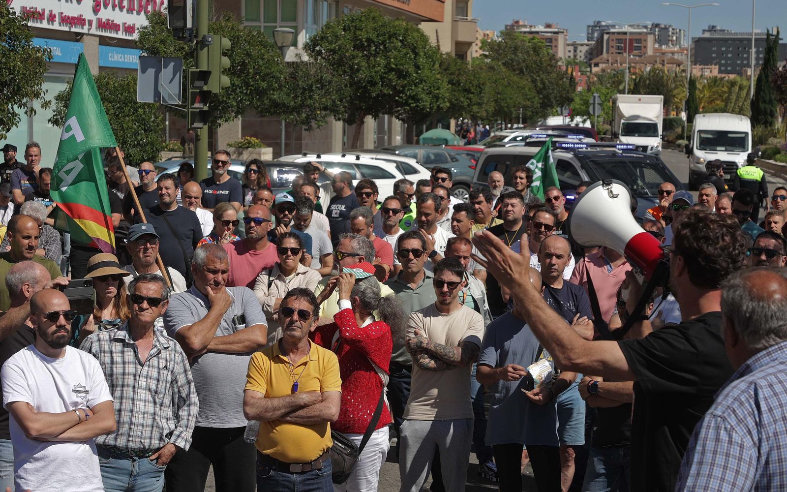 Fotos de la manifestación de apoyo a los siete sindicalistas de ATA y CGT por la huelga de Acerinox