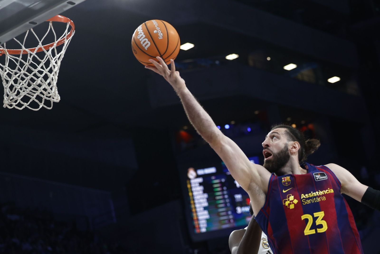 Canasta del Barça en el pasado partido ante el Real Madrid
