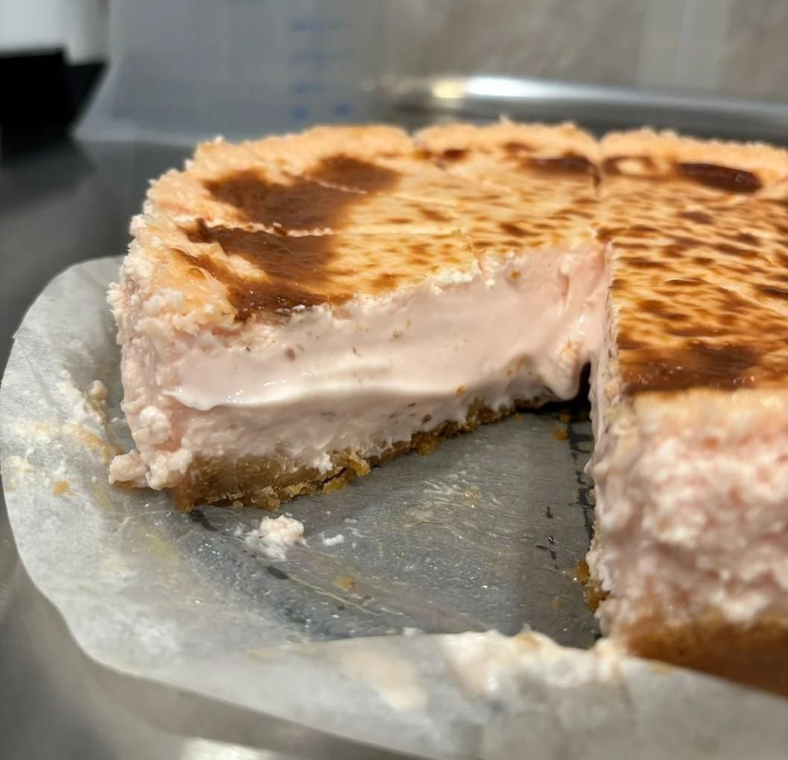 Una tarta de queso de Tartarachín, en Algeciras.