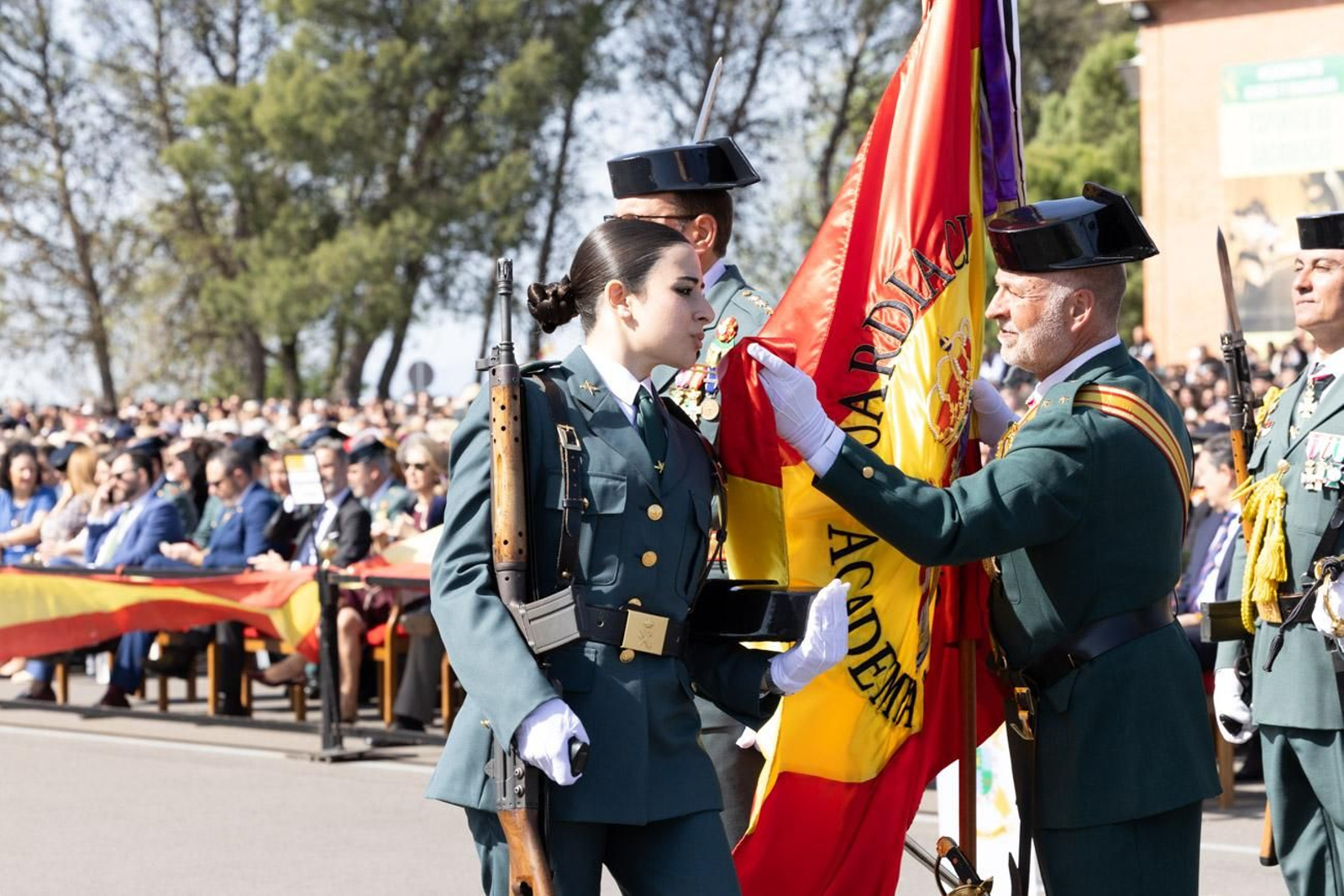 Acto de jura de bandera de la 130ª promoción de guardias civiles de la Academia de Baeza