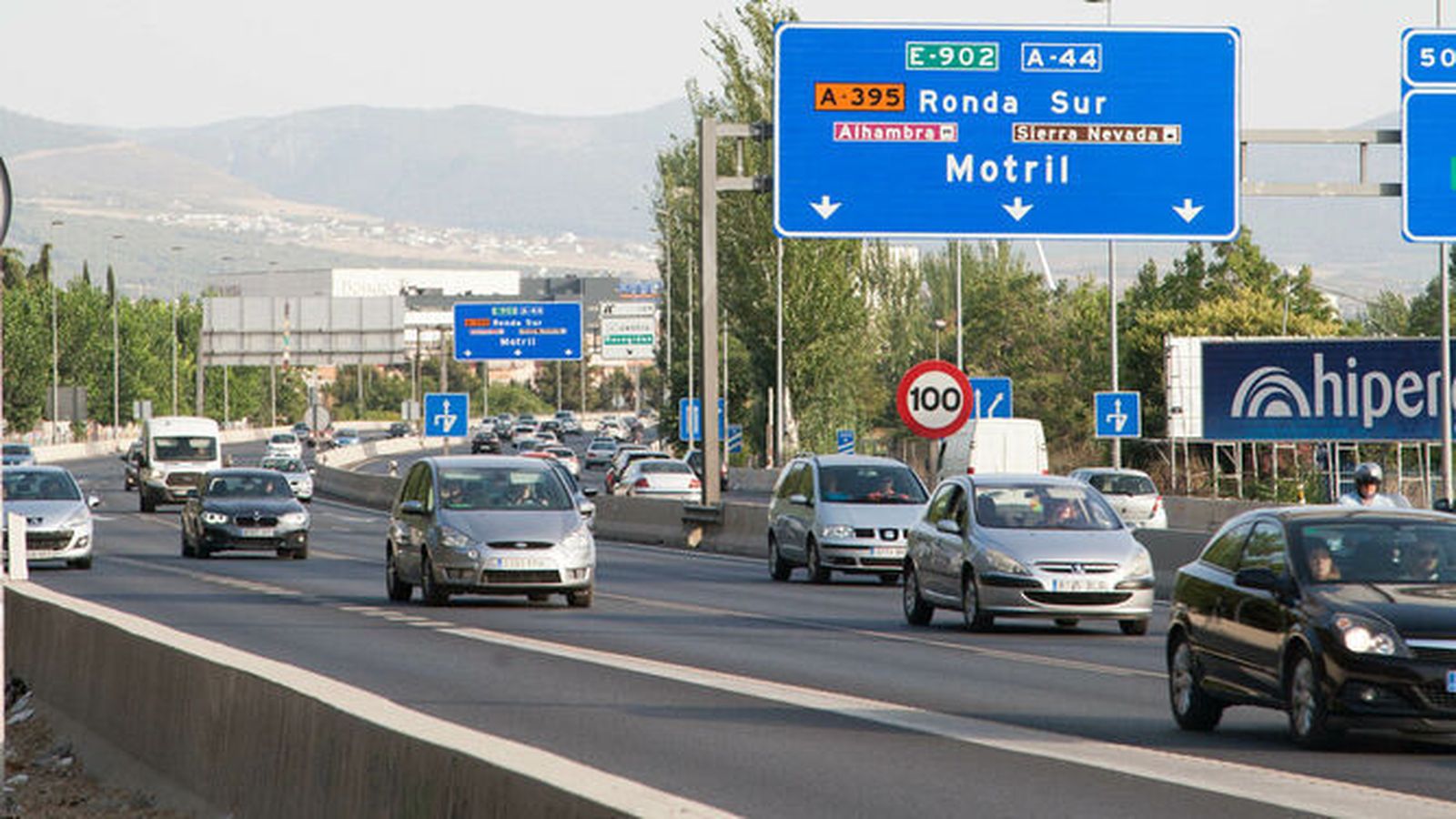 Tráfico por las carreteras de Málaga