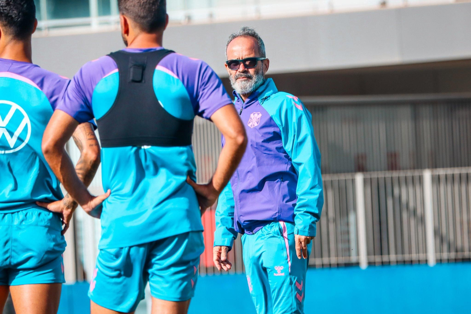 Cervera en una sesión de pretemporada del Tenerife.