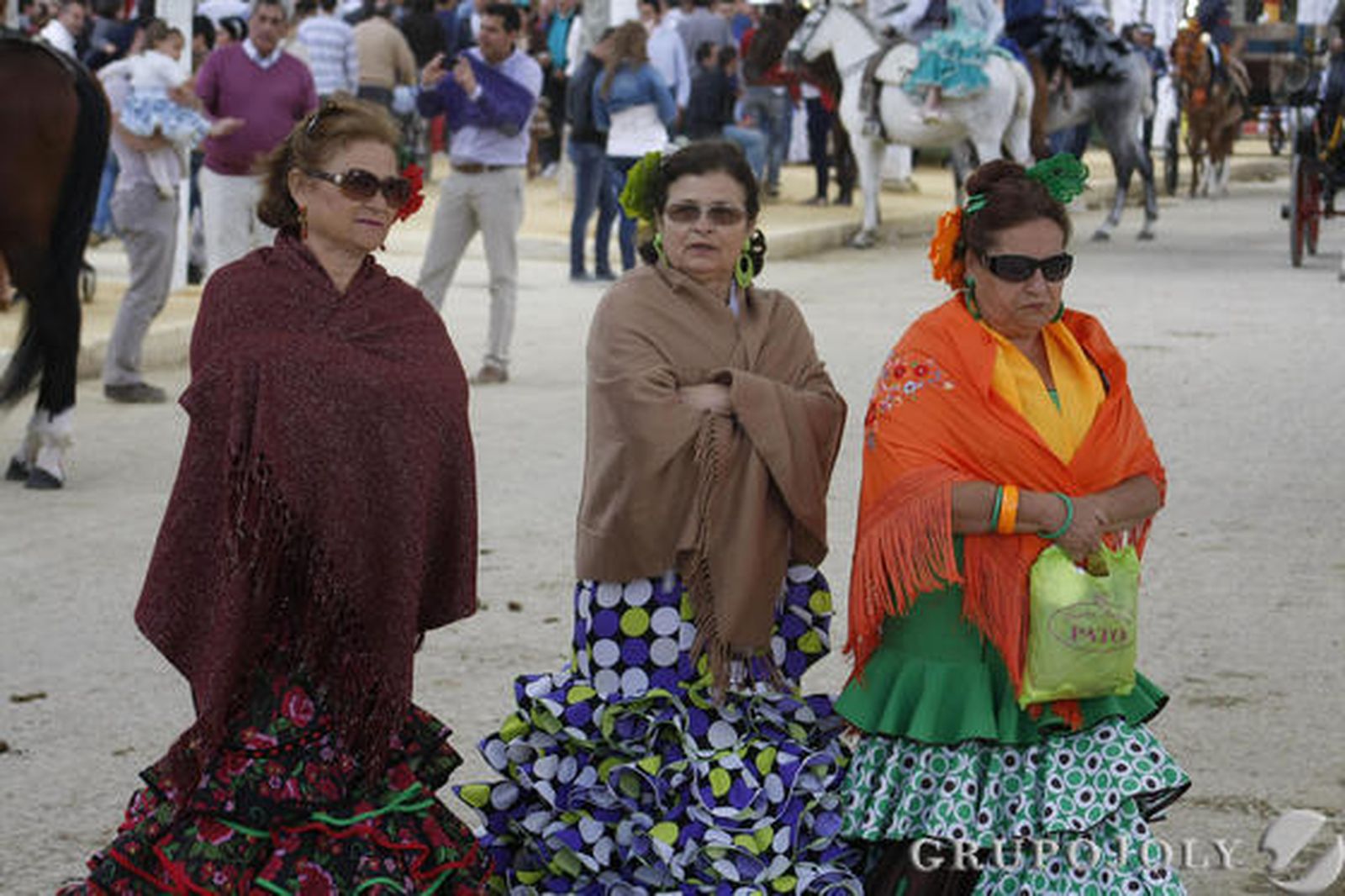 La lluvia y el frío empañaron la jornada en el recinto ferial de Las Banderas.

Foto: Andrés Mora