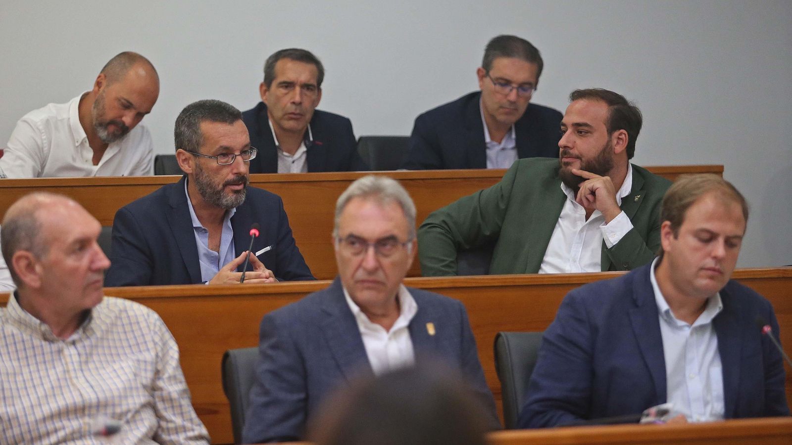 El alcalde de La Línea, Juan Franco, interviene en el Pleno.