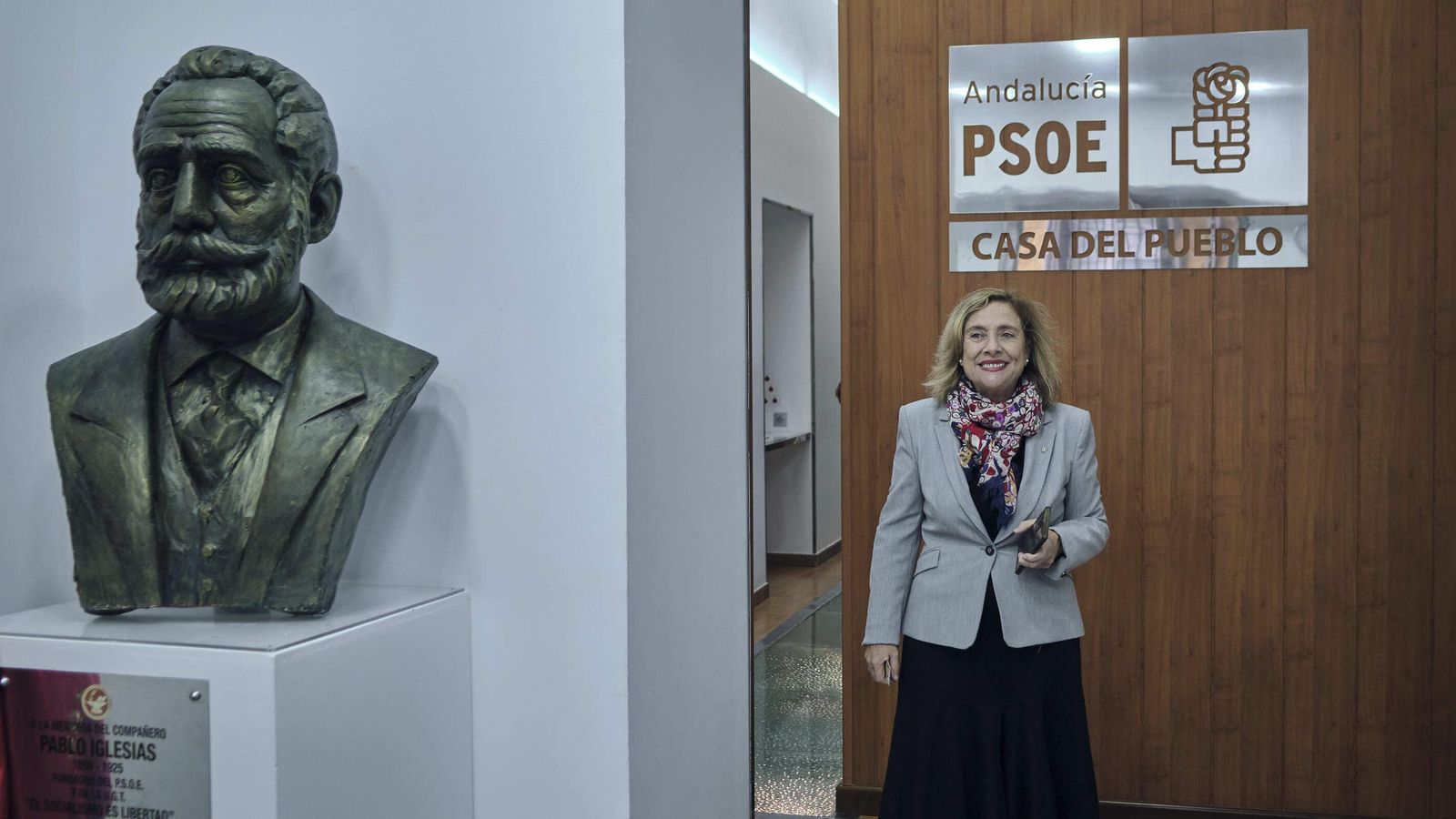 Rosa de la Flor, en la Casa del Pueblo gaditana.