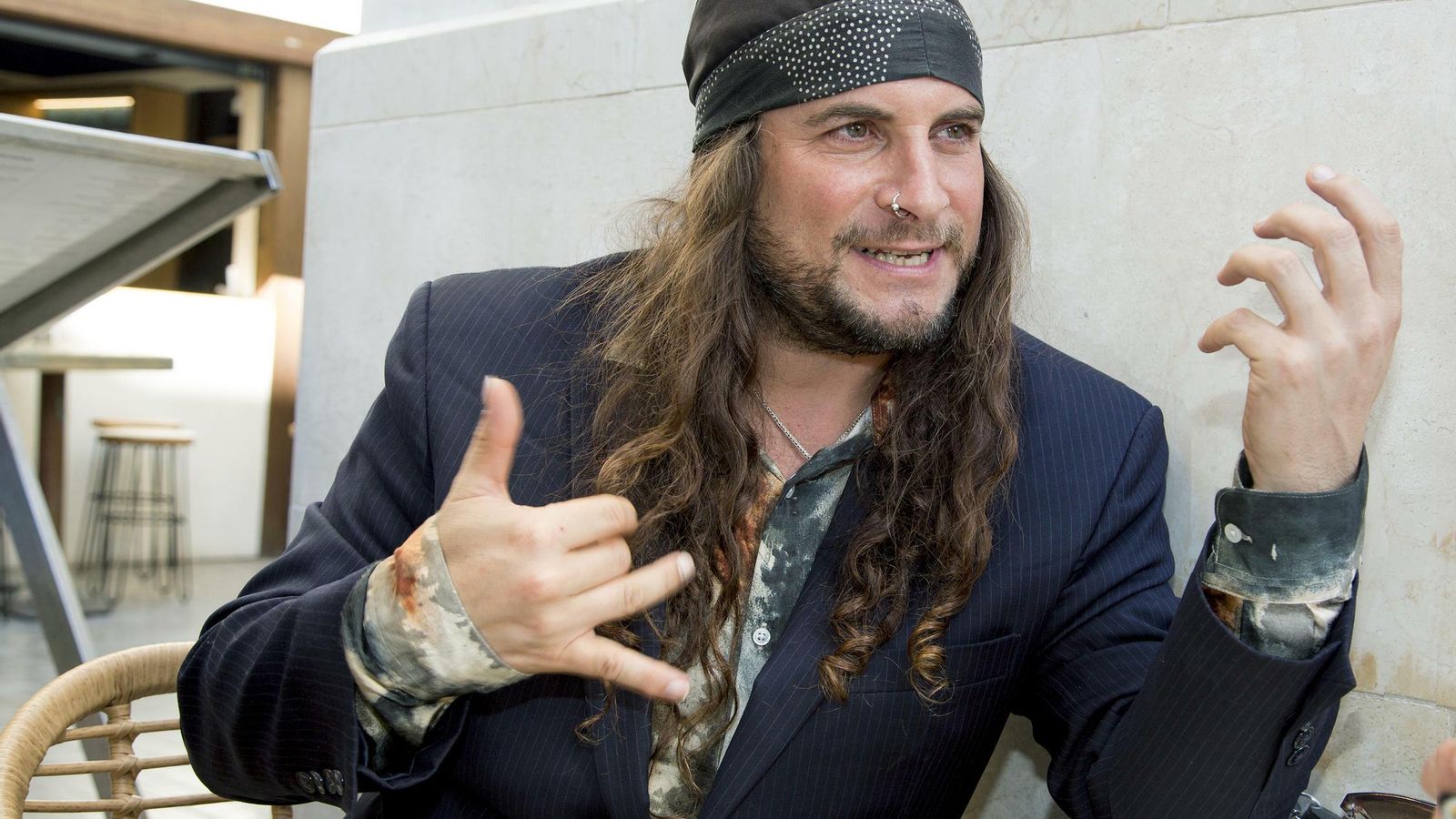 El Ami, en un momento de la entrevista.