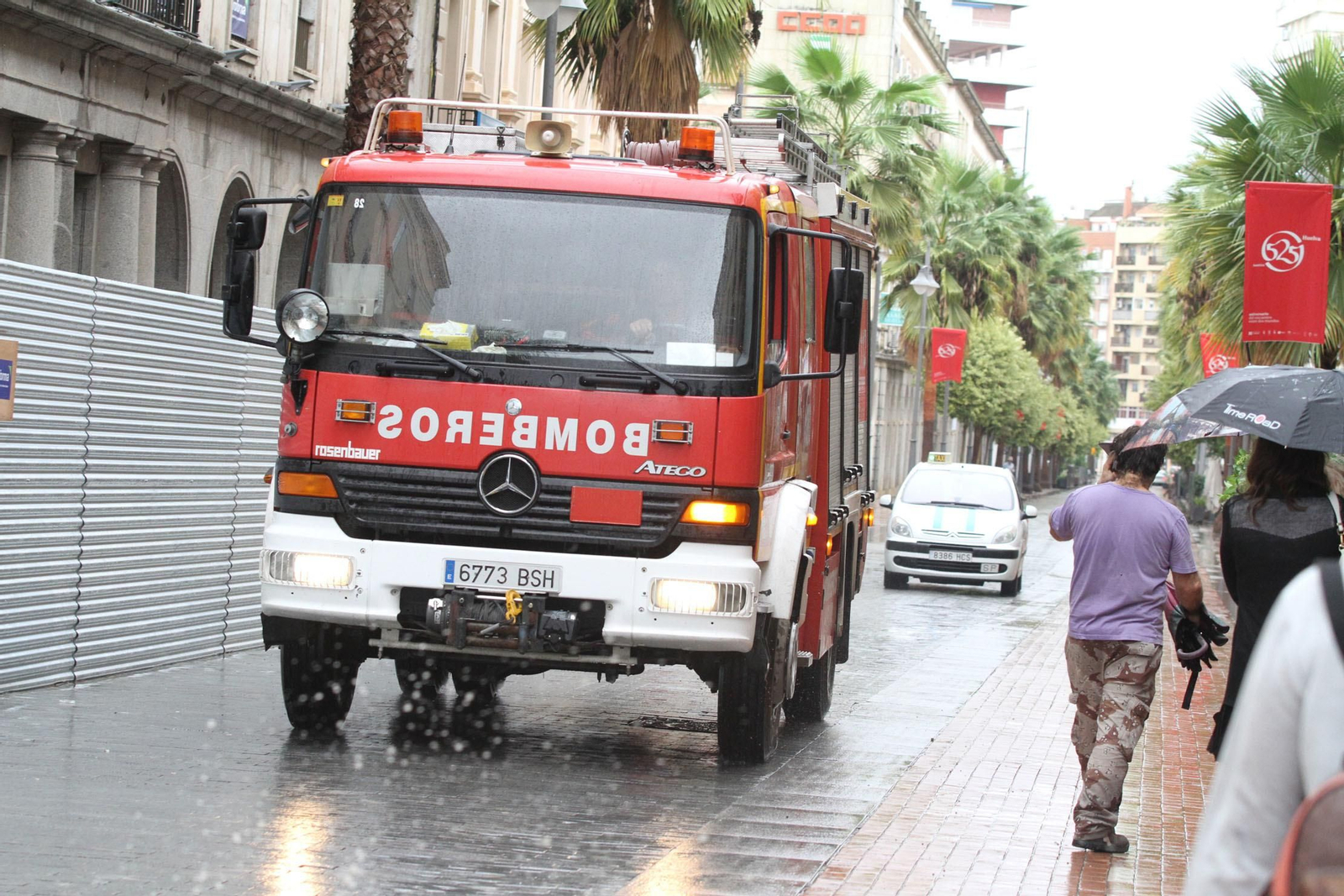 Imágenes del temporal de lluvia en Huelva.