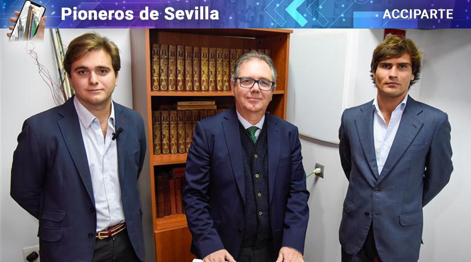 Tres de los cinco fundadores de Acciparte.