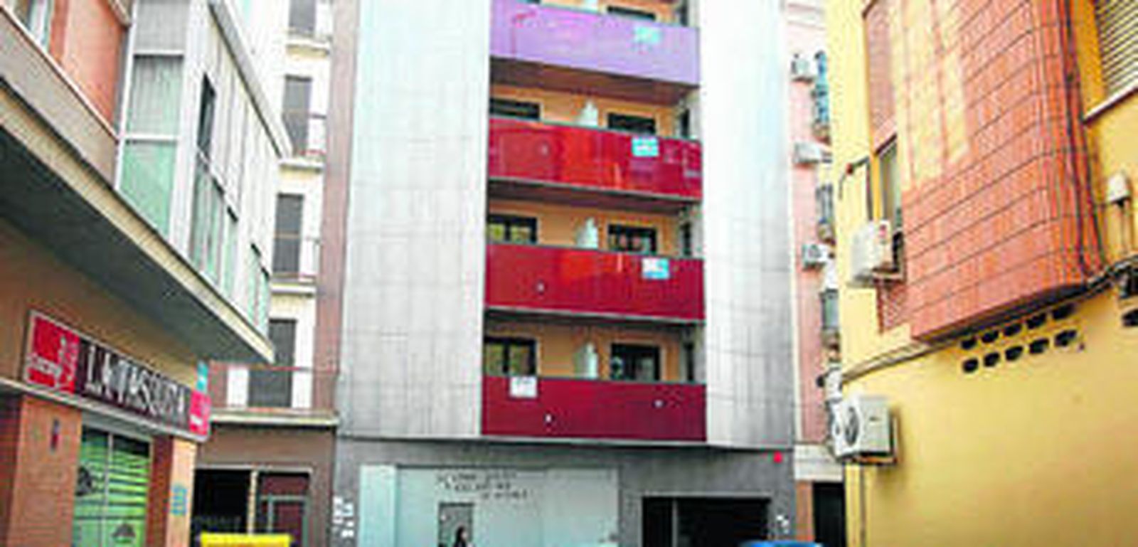 Bloque de viviendas del barrio del Matadero.