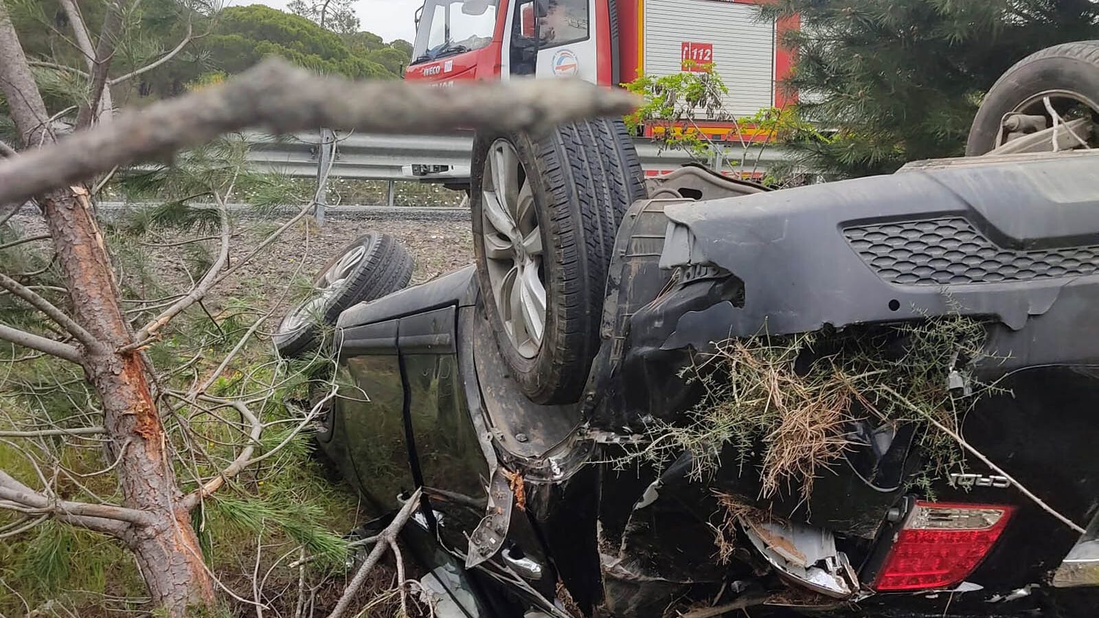 Bomberos del Consorcio en el lugar del siniestro