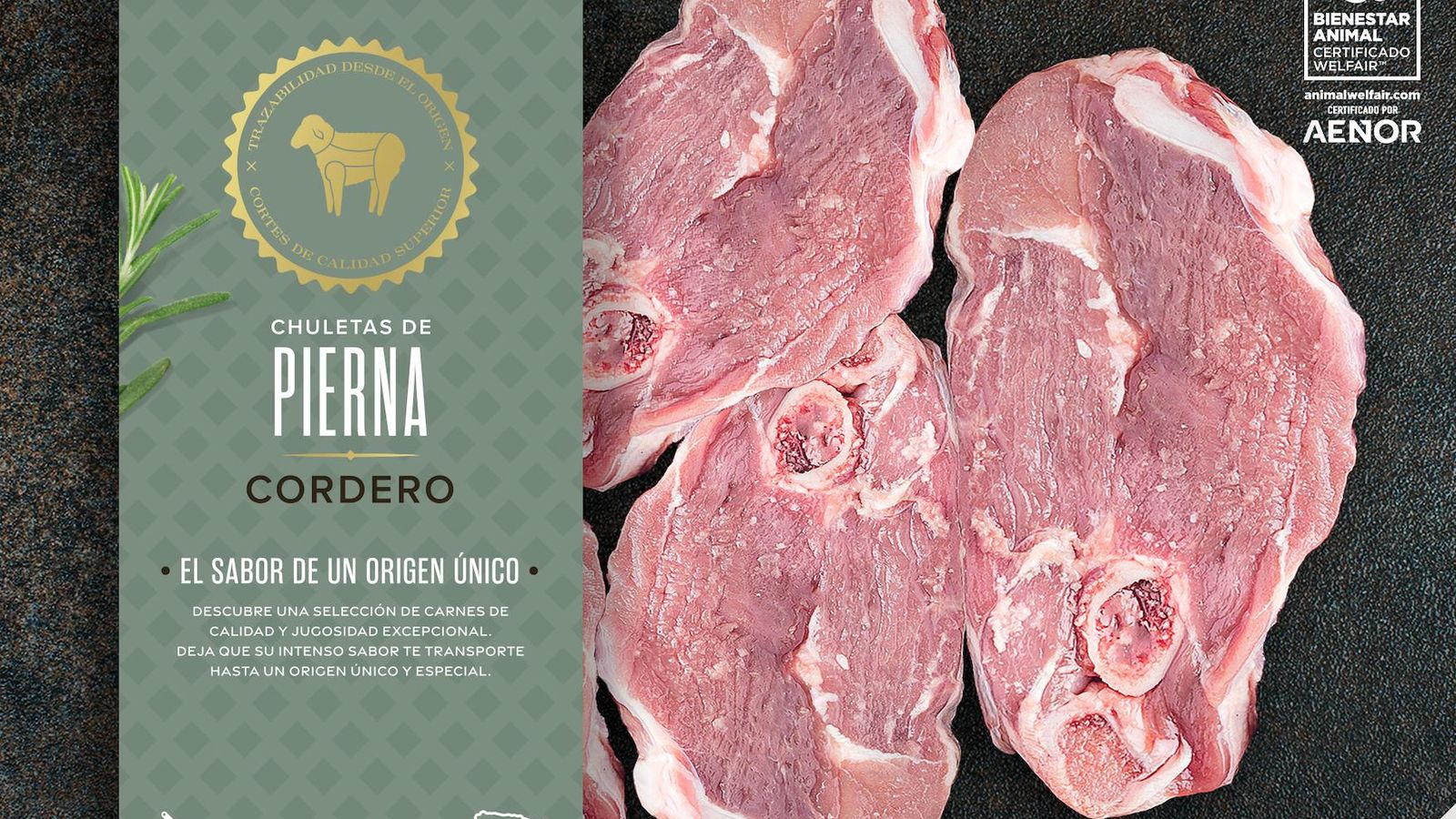 Chuletas de pierna de cordero