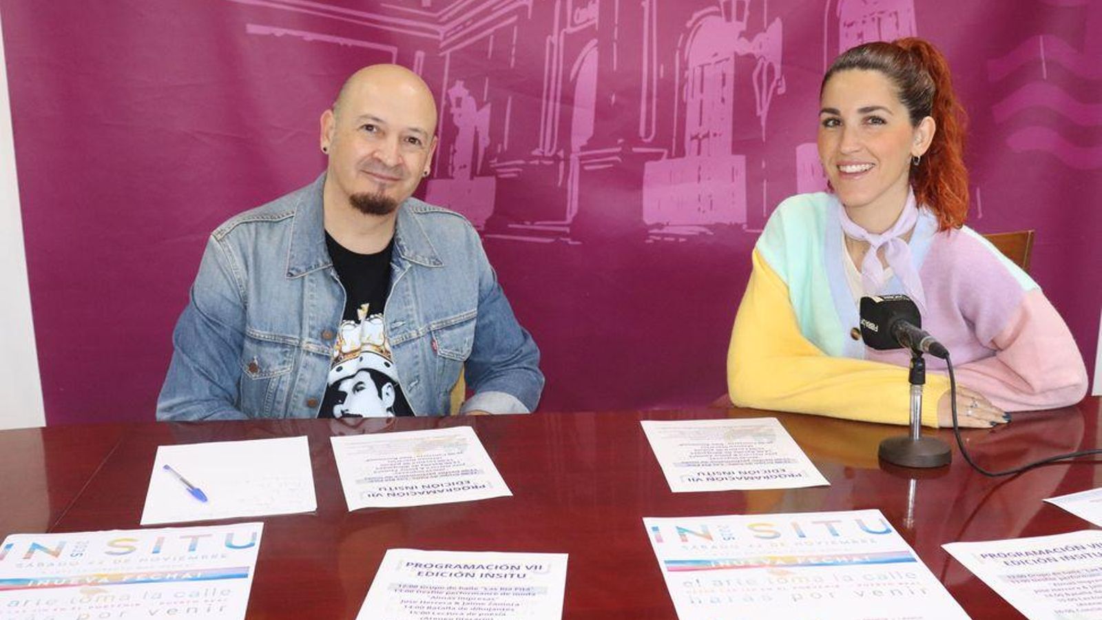 Jonathan Beas y Nazaret Ramírez en la presentación de In Situ