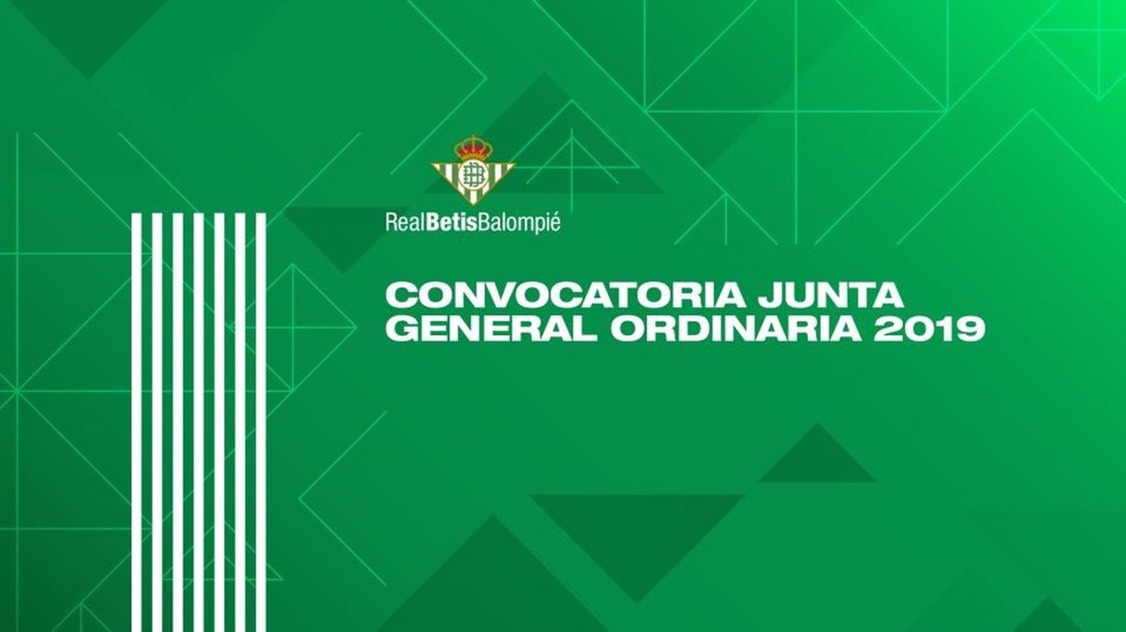 La imagen de la convocatoria de la Junta de accionistas.