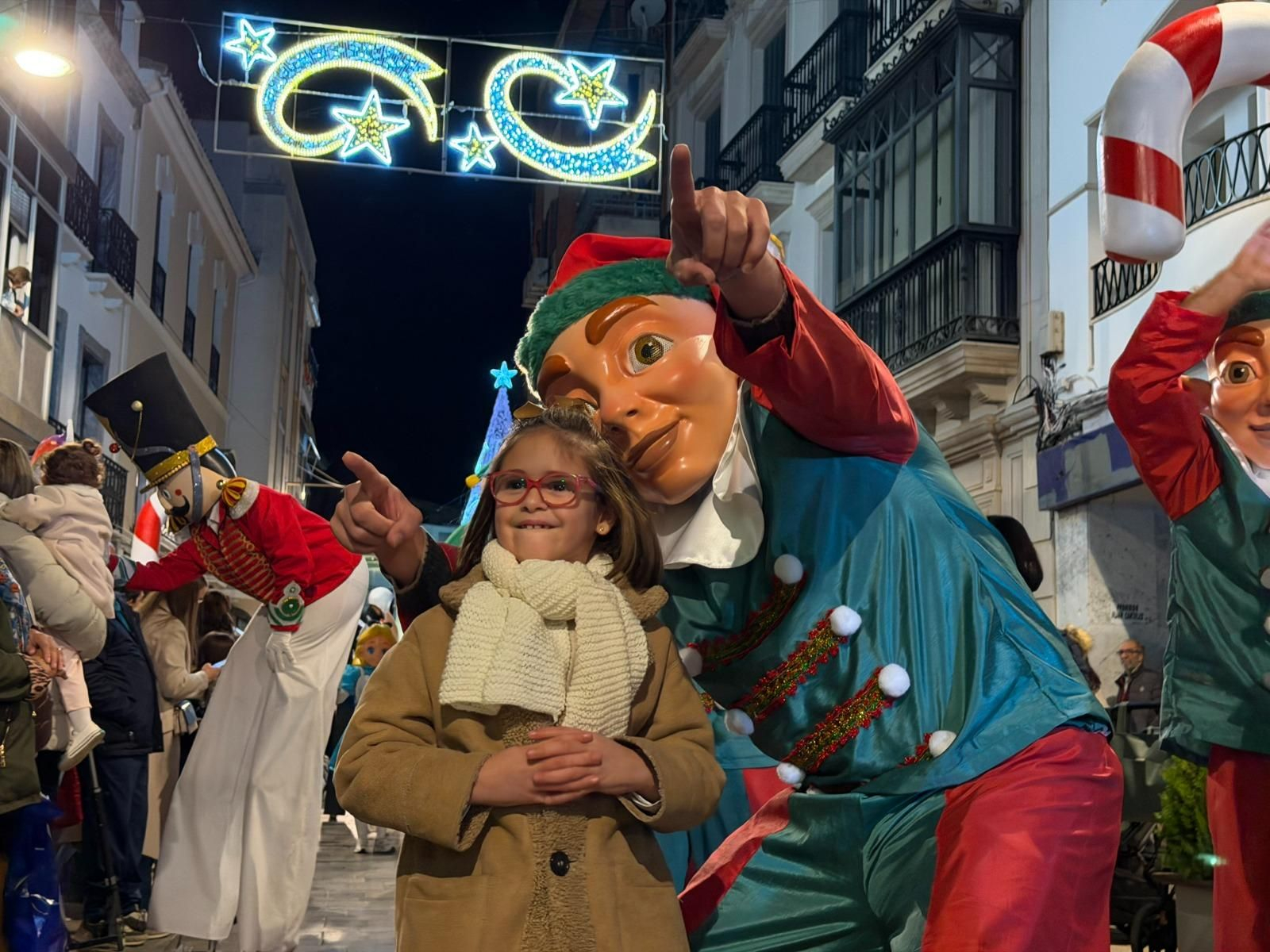 Inauguración del alumbrado especial de Navidad en Montilla