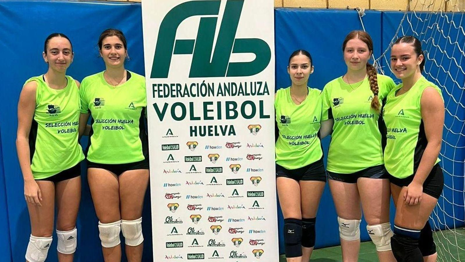 Jugadoras juveniles del CD Estuaria.