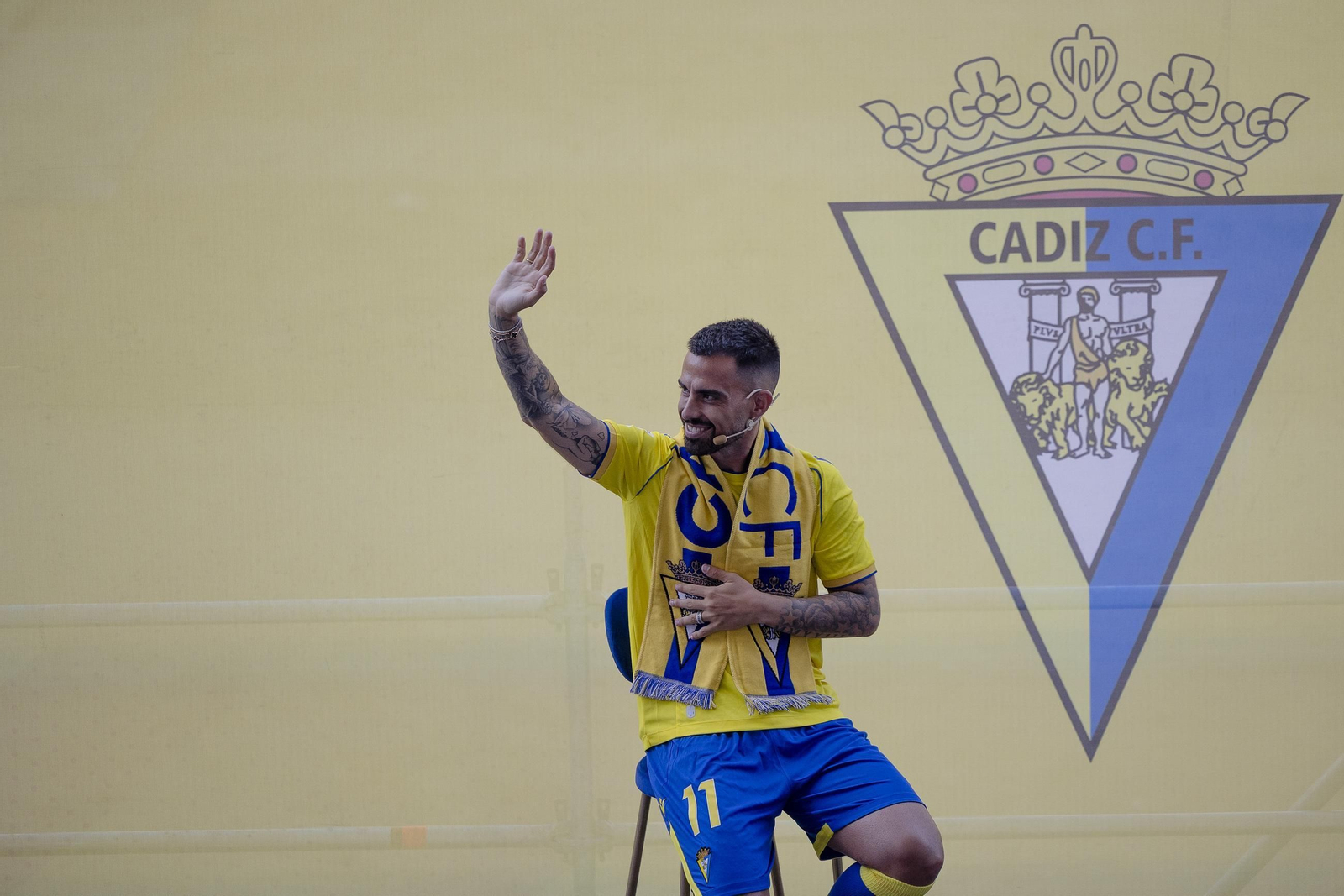 Imágenes de la presentación de Suso como jugador del Cádiz C.F.