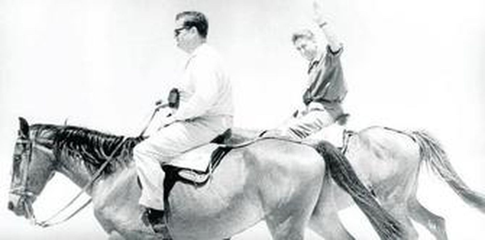 Hoffman, en primer plano, junto a su admirado José Antonio Valverde en Doñana.