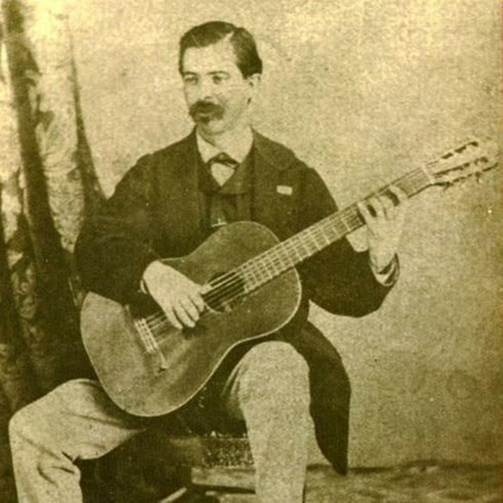 El guitarrista Julián Arcas (María, 1832-Antequera, 1882).